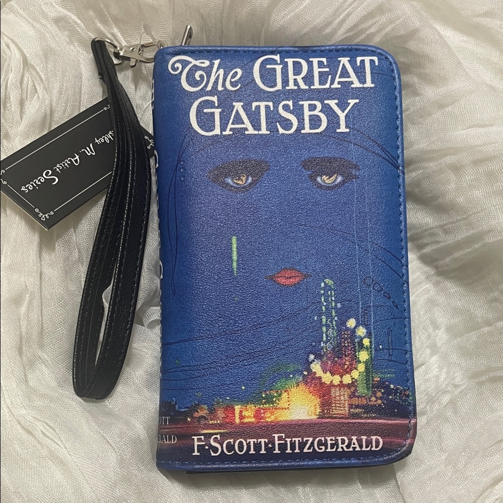 The Great Gatsby Blue Wallet with wristlets NWT